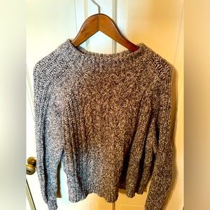 Lucky brand grey knit sweater sz lg